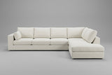 Daphne Bumper sEctional in Elliot Oyster Clearance