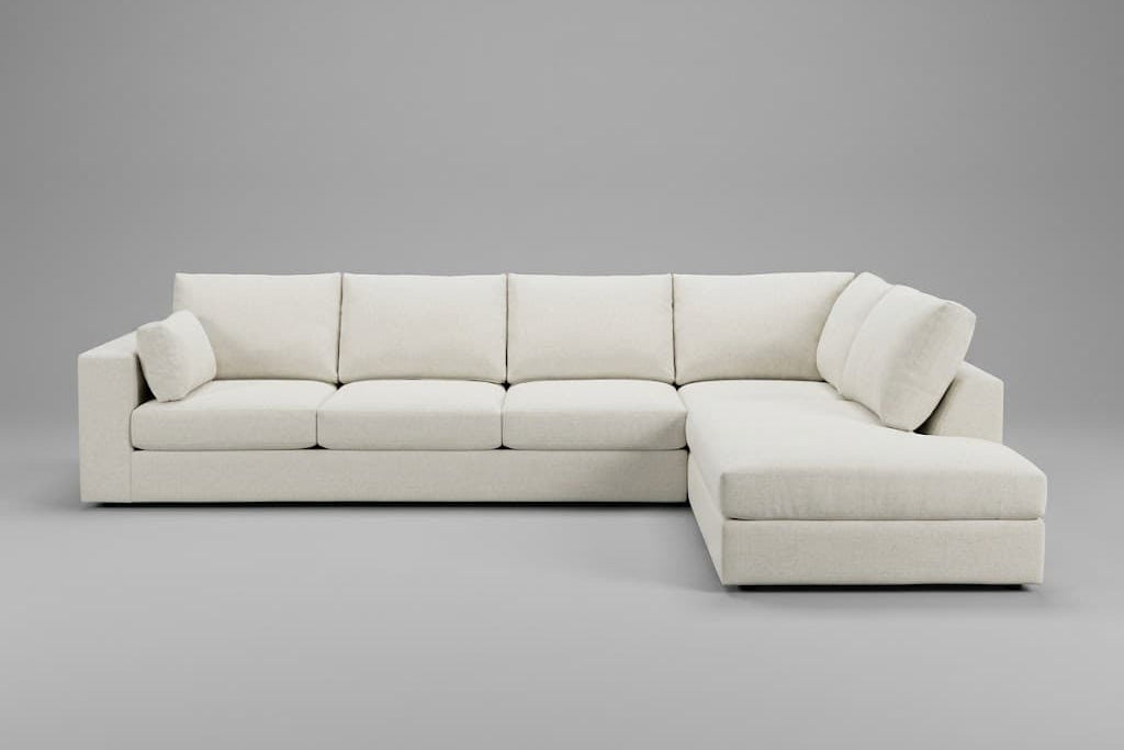Daphne Bumper sEctional in Elliot Oyster Clearance