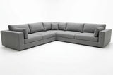 Clearance Daphne Extra Deep L Sectional in Performance Fabric Nile Flannel from what a room