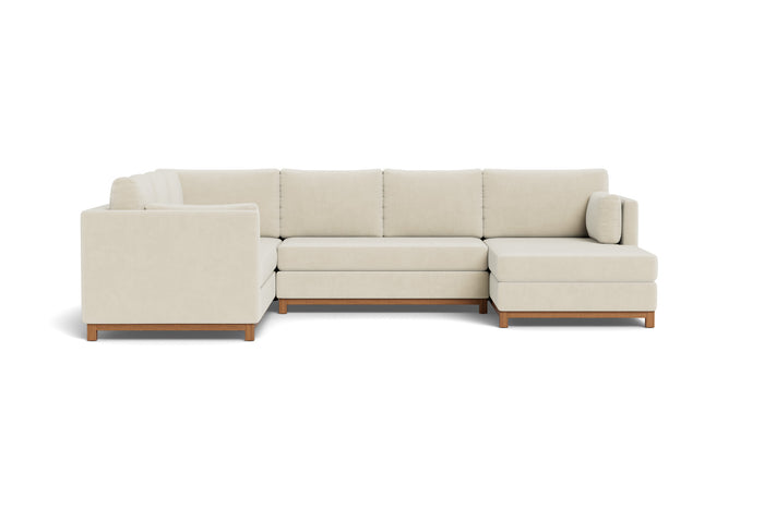 Florida U Shaped Sectional with Chaise - Contessa Ivory