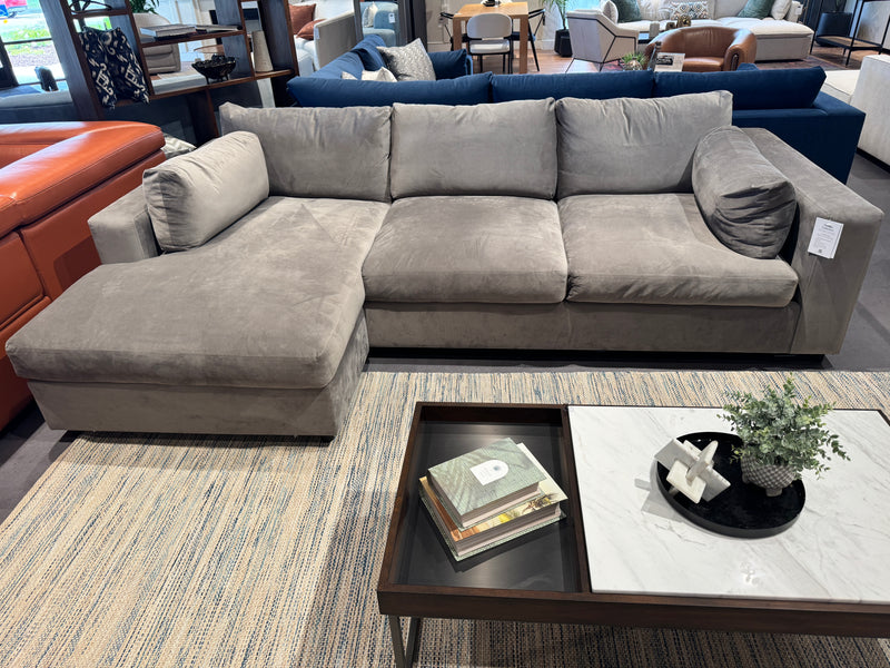 Clearance - Daphne Extra Deep, Reversible Sofa Chaise with Down 114'' x 70''