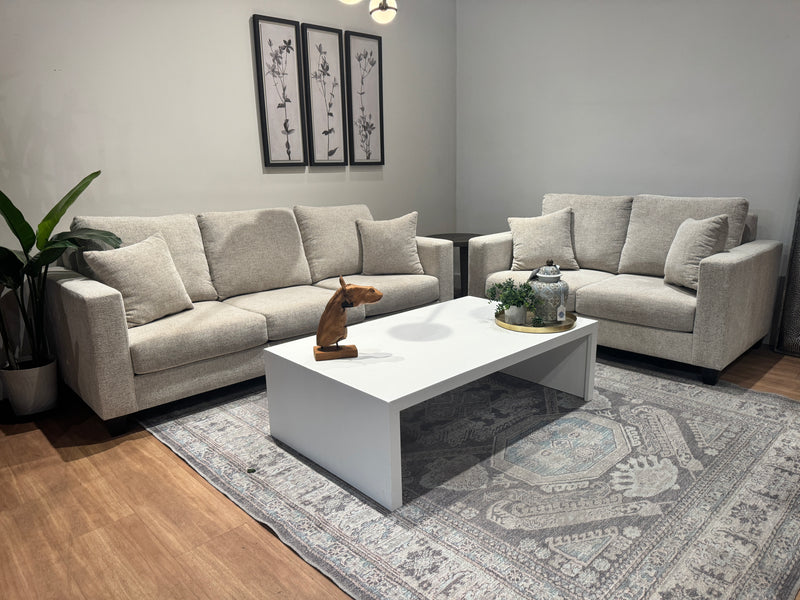Clearance - Custom 6'' Track Arm Sofa and Loveseat set 90'' x 37'' and 64'' x 37''