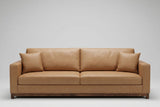 Clearance Sofa in Genuine Leather with wood base from What a Room