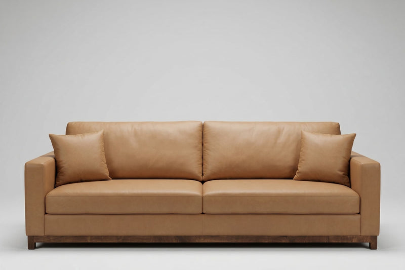 Clearance - 108" Custom Leather Sofa- Ready to Ship