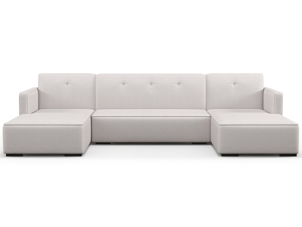 LV Tight Back Double Chaise Sectional Bench Seat Sofa - What A Room