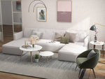 LV Tight Back Double Chaise Sectional Bench Seat Sofa - What A Room