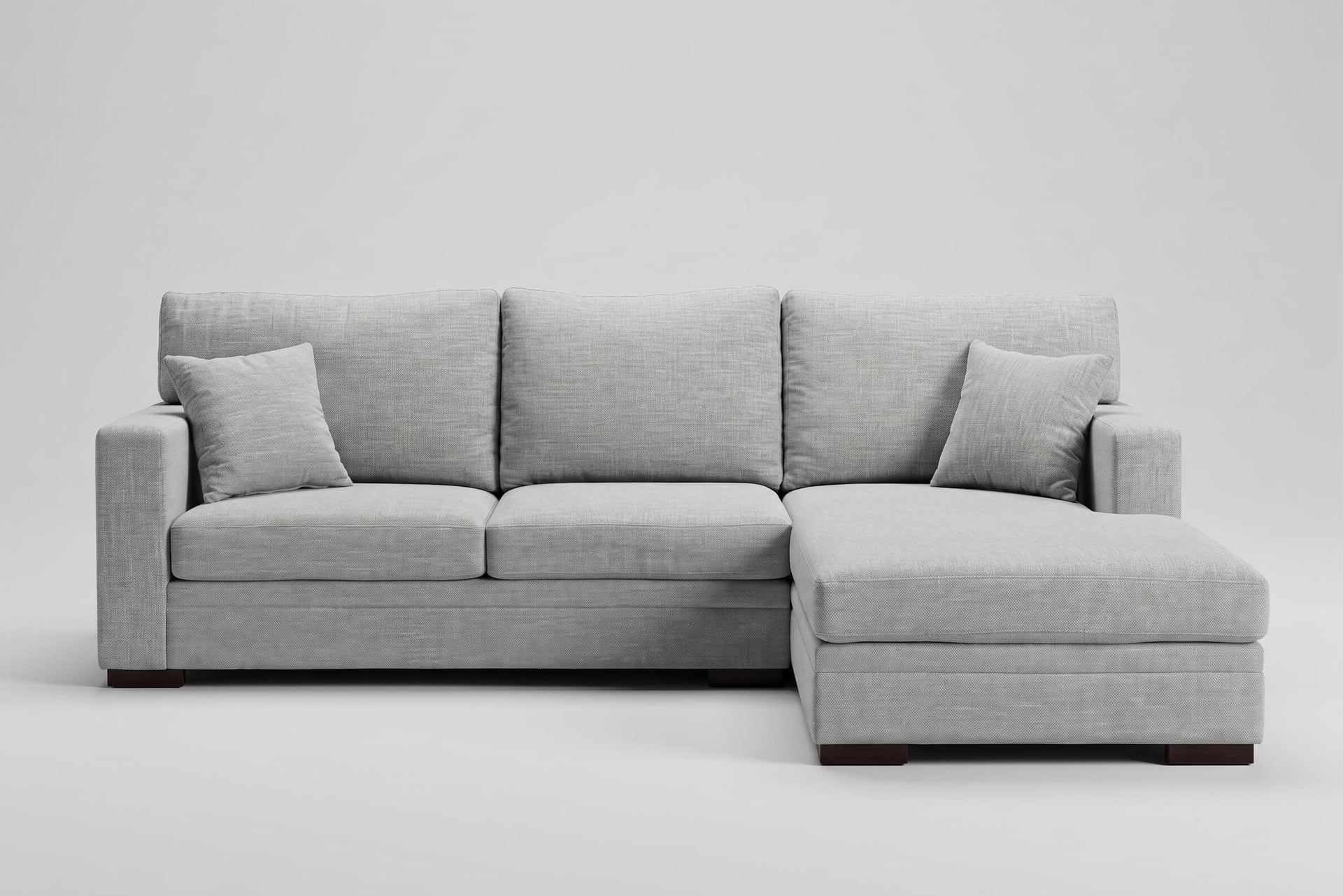 Clearance Lexi Sectional Chaise with Fletcher Ash