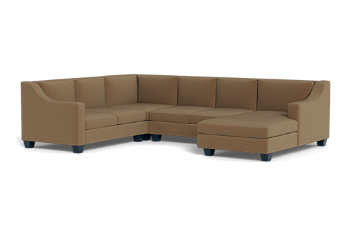 Merced High Back U Sectional with Chaise Sofa