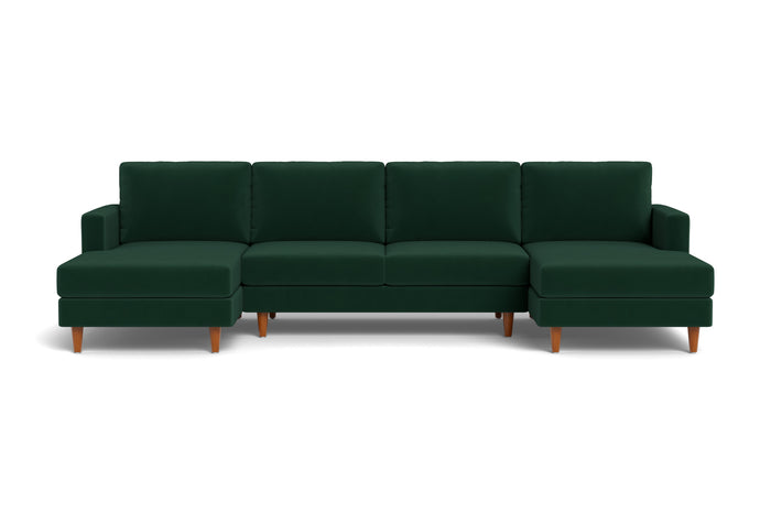 Milton Double Chaise Sectional in Bella Hunter