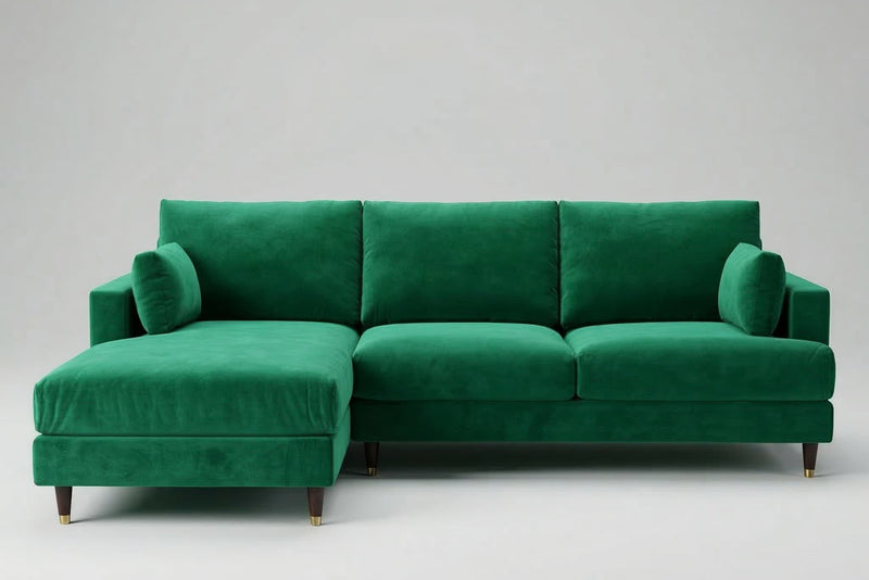 Clearance - Milton Sofa Chaise in Marquis Emerald - Ready to Ship