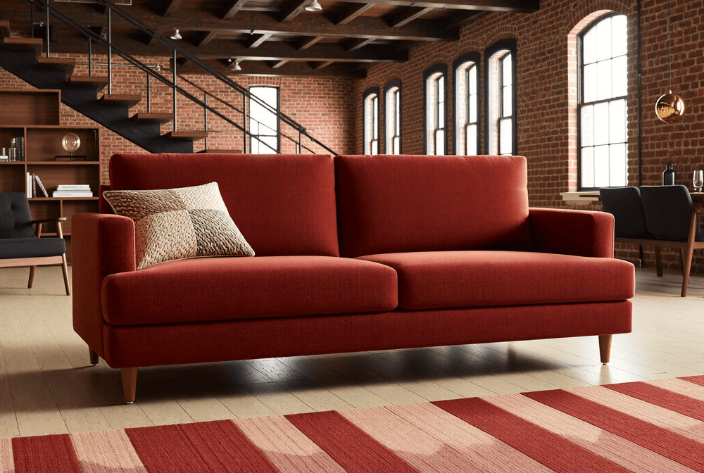Milton sofa in industrial living room