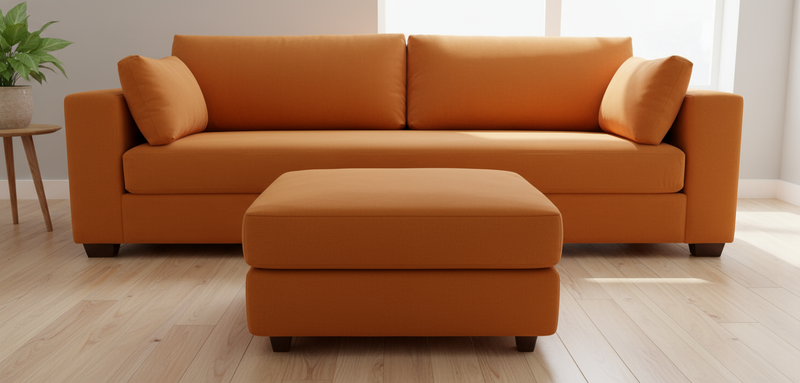 Clearance - Daphne Sofa- 102'' x 42'' with matching ottoman
