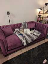 Theresa - Custom Sofa 98", 23/24" seating depth, 18" seat height, Bench Seat, Trillium, Fabric Bella Agave - What A Room