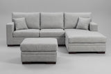 Clearance Lexi in Fletcher ash with matching ottoman 