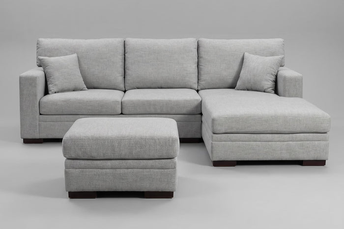 Clearance Lexi in Fletcher ash with matching ottoman 
