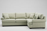 CLEARANCE ANNA L SECTIONAL IN BENNETT  CELADON FROM WHAT A ROOM