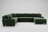 Olini U Sectional in Amici Moss from What a Room Clearance