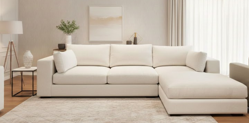 Clearance - Daphne Reversible Sofa Chaise- 108'' x 70''