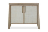 Sumire Two Door Ash Wood Bachelor Chest in Ginger and Natural Cane - What A Room