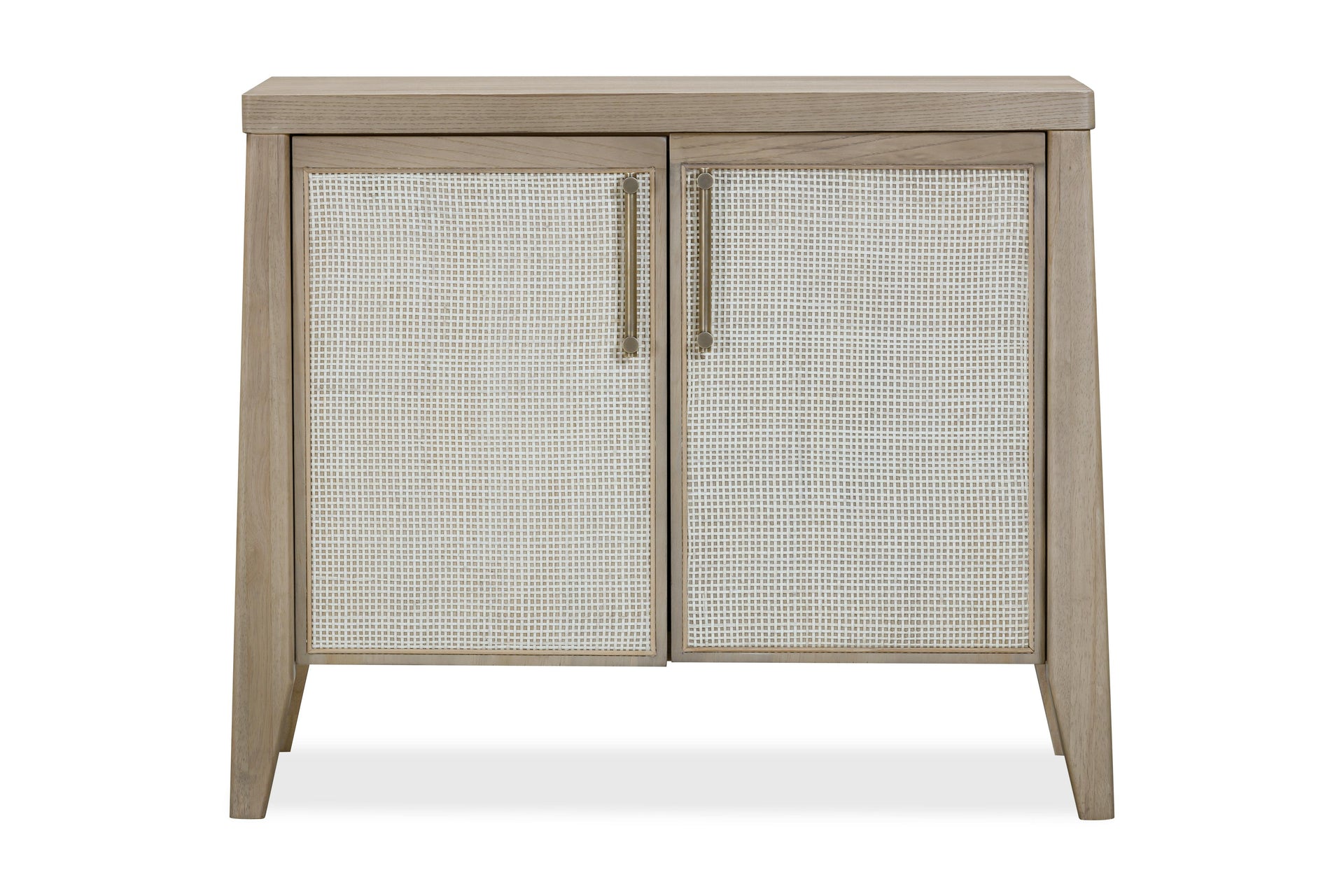 Sumire Two Door Ash Wood Bachelor Chest in Ginger and Natural Cane - What A Room