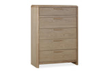 Furano Five Drawer Ash Wood Chest in Ginger - What A Room