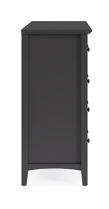 Grace Eight Drawer Dresser in Raven Black - What A Room