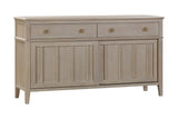 Camden Two Drawer Two Door Oak Wood Sideboard in Chai - What A Room