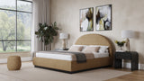 Flex Upholstered Bed in Porcini Chenille - What A Room