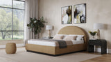 Flex Upholstered Ottoman in Porcini Chenille - What A Room