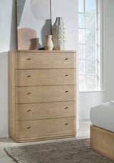 Penny Five Drawer White Ash Chest in Buff Cream - What A Room