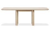 Liv Ash Wood Rectangular Dining Table in White Sand - What A Room
