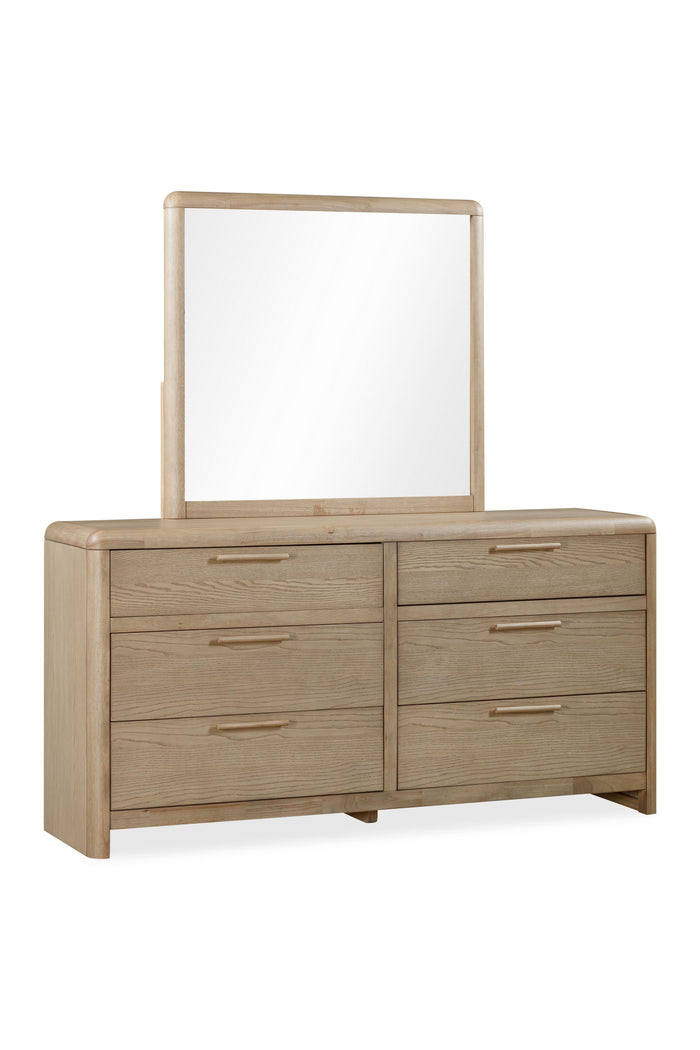 Furano Six Drawer Ash Wood Dresser in Ginger - What A Room