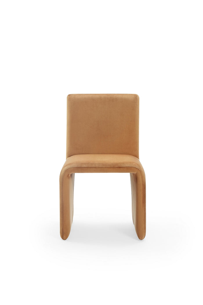 Winston Fully Upholstered Side chair in Whiskey Velvet (Set of 2) - What A Room