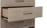 Gardenia Five Drawer Oak Wood Chest in Chai - What A Room