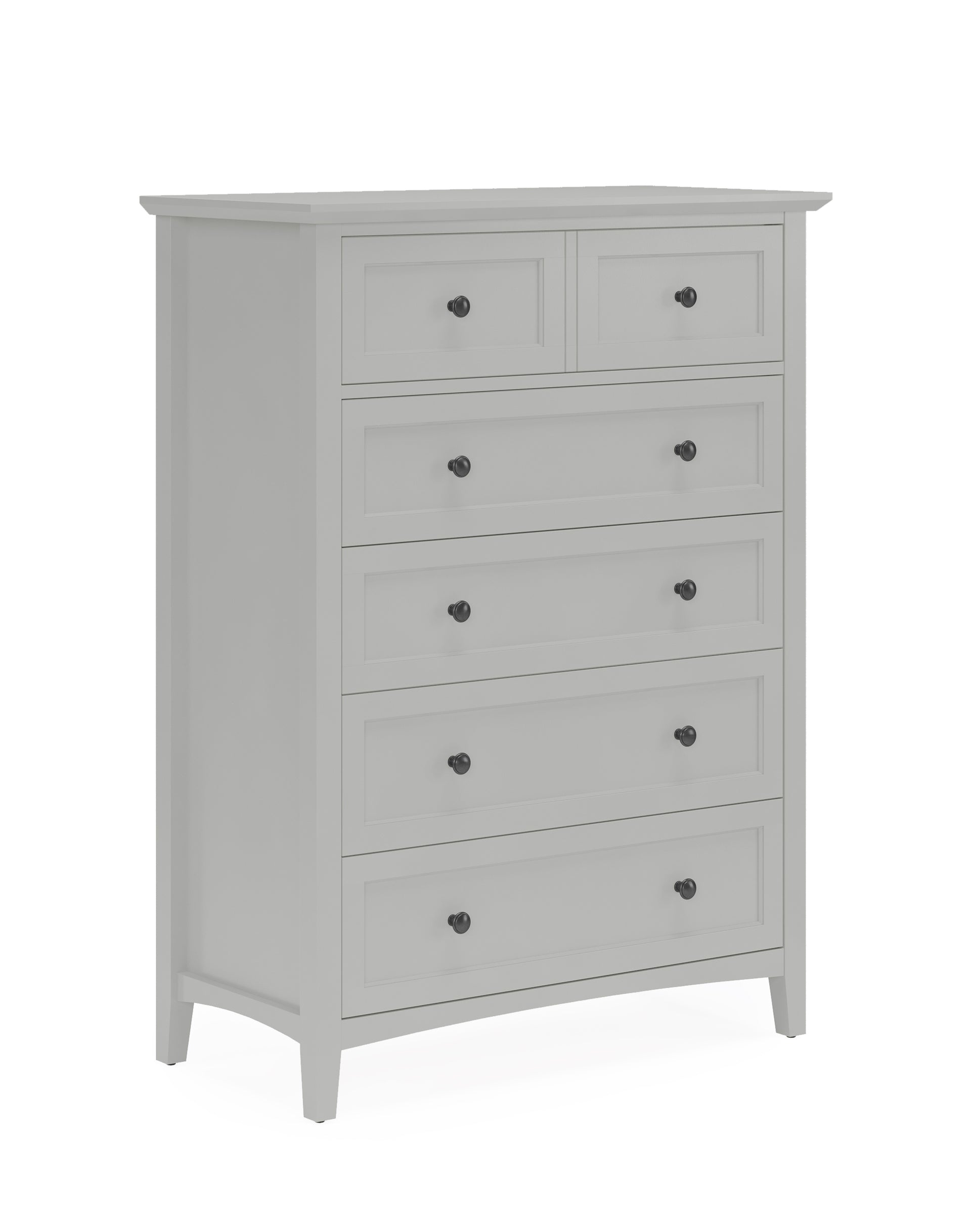 Grace Five Drawer Chest in Elephant Gray - What A Room