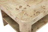 Cosmo Mappa Burl End Table in Amber Kiss - What A Room