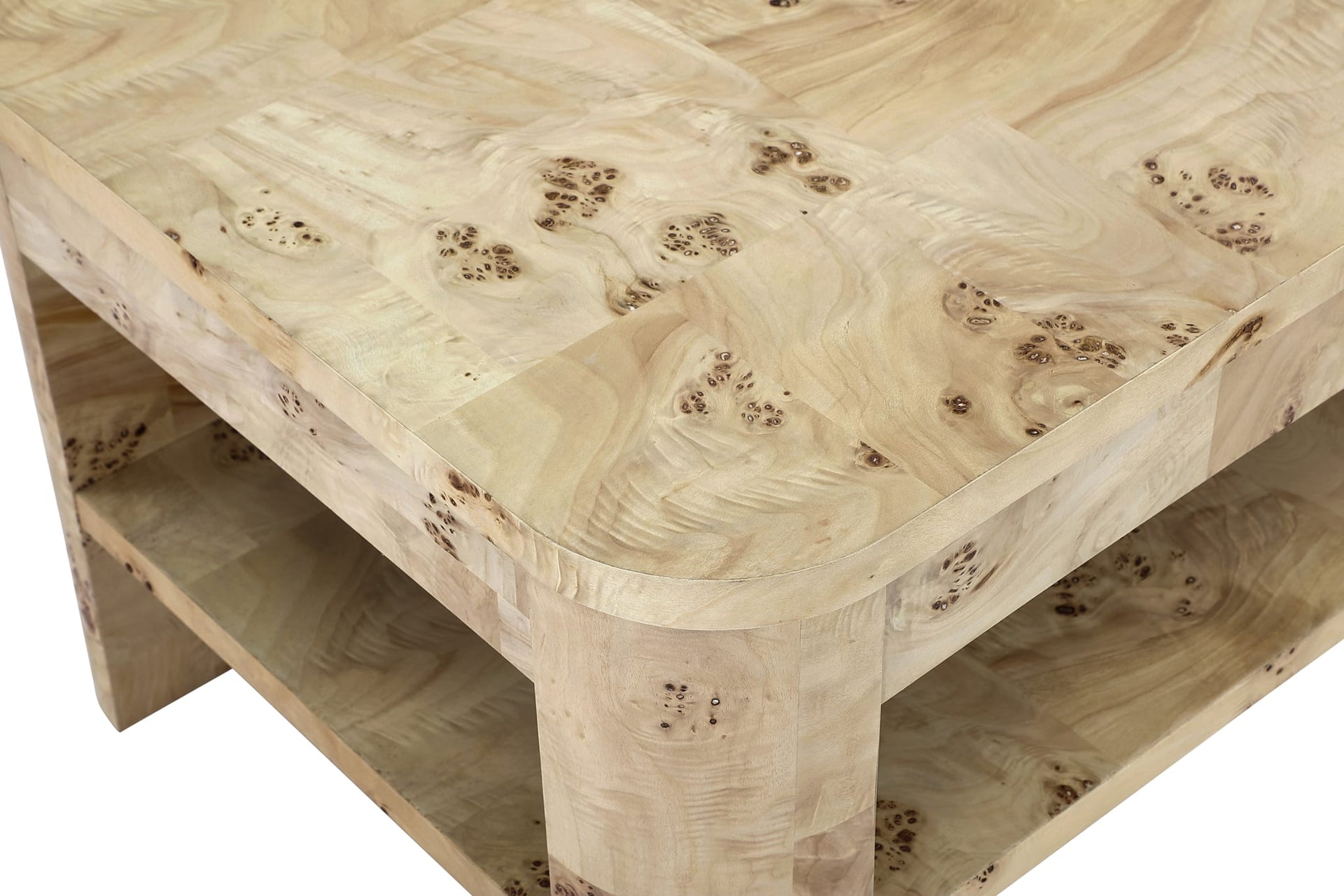 Cosmo Mappa Burl End Table in Amber Kiss - What A Room