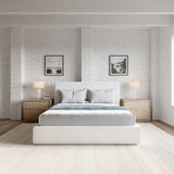 One Upholstered Platform Bed in Pearl - What A Room
