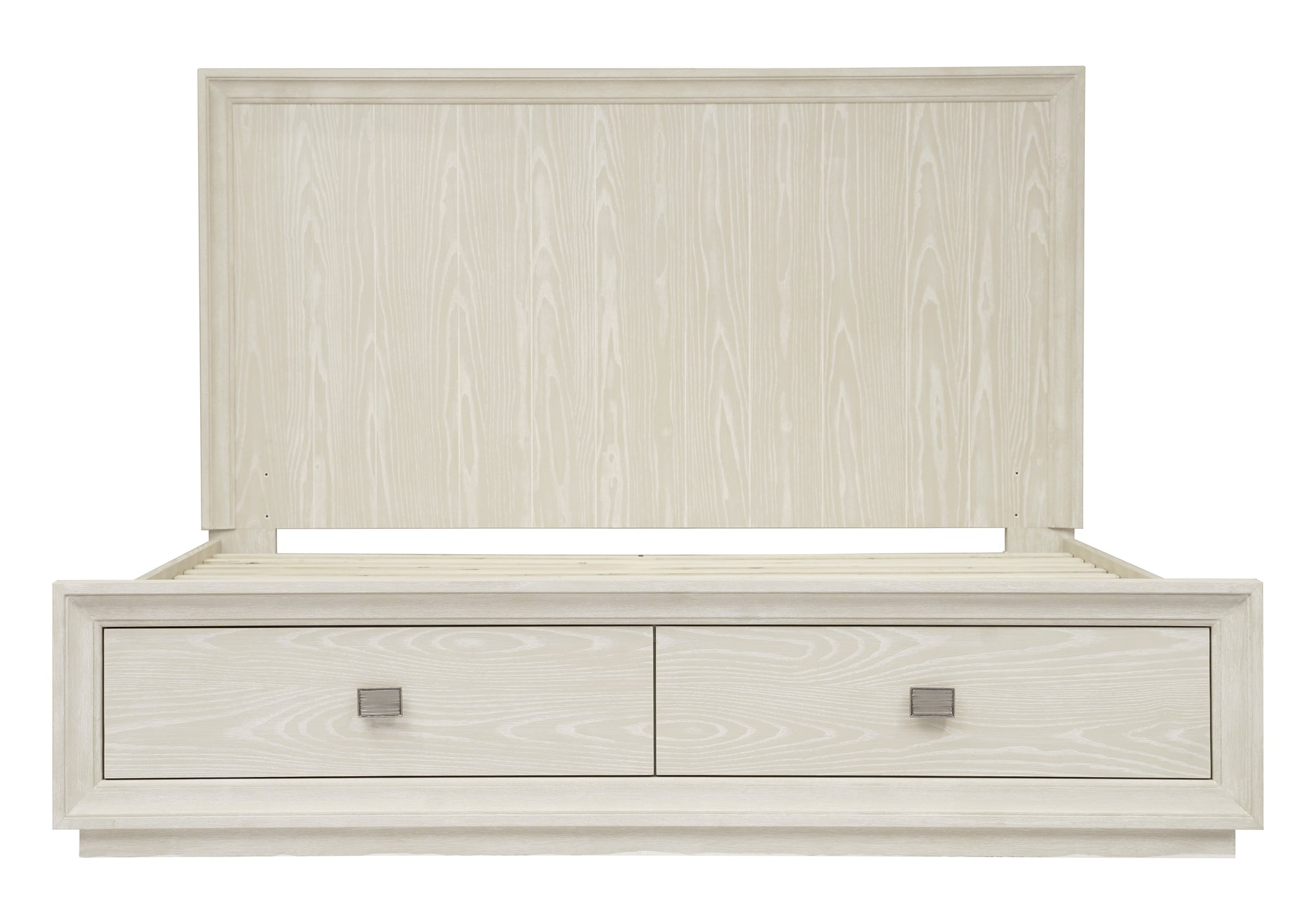 Maxime Two Drawer Footboard Storage Platform Bed In Ash - What A Room