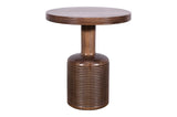 Liyana Solid Wood Round End Table in Natural Tan - What A Room