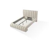 Savage Maximalist Upholstered Bed in Sandy Chenille - What A Room
