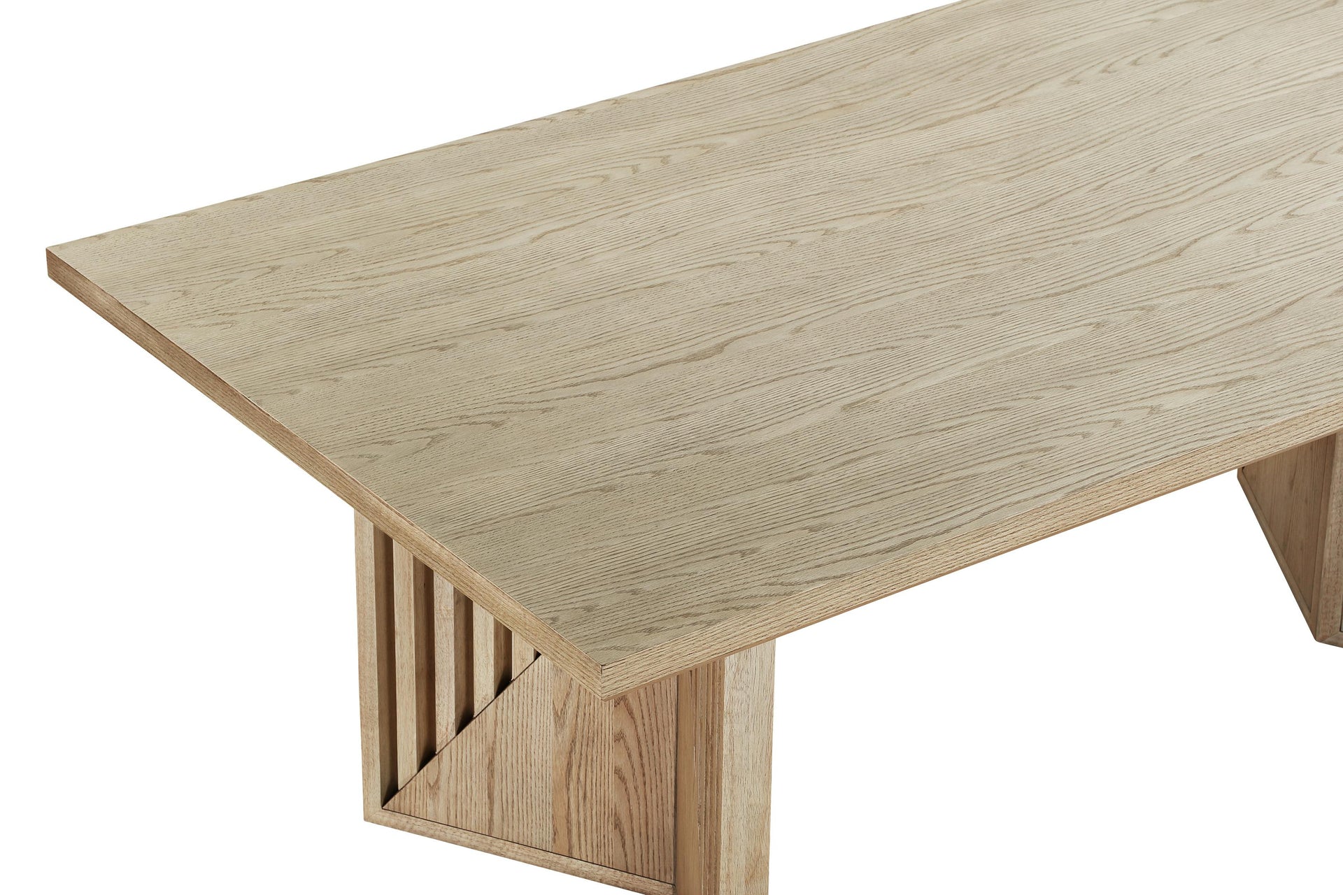 Sumner Double Pedestal Oak Dining Table in Natural - What A Room