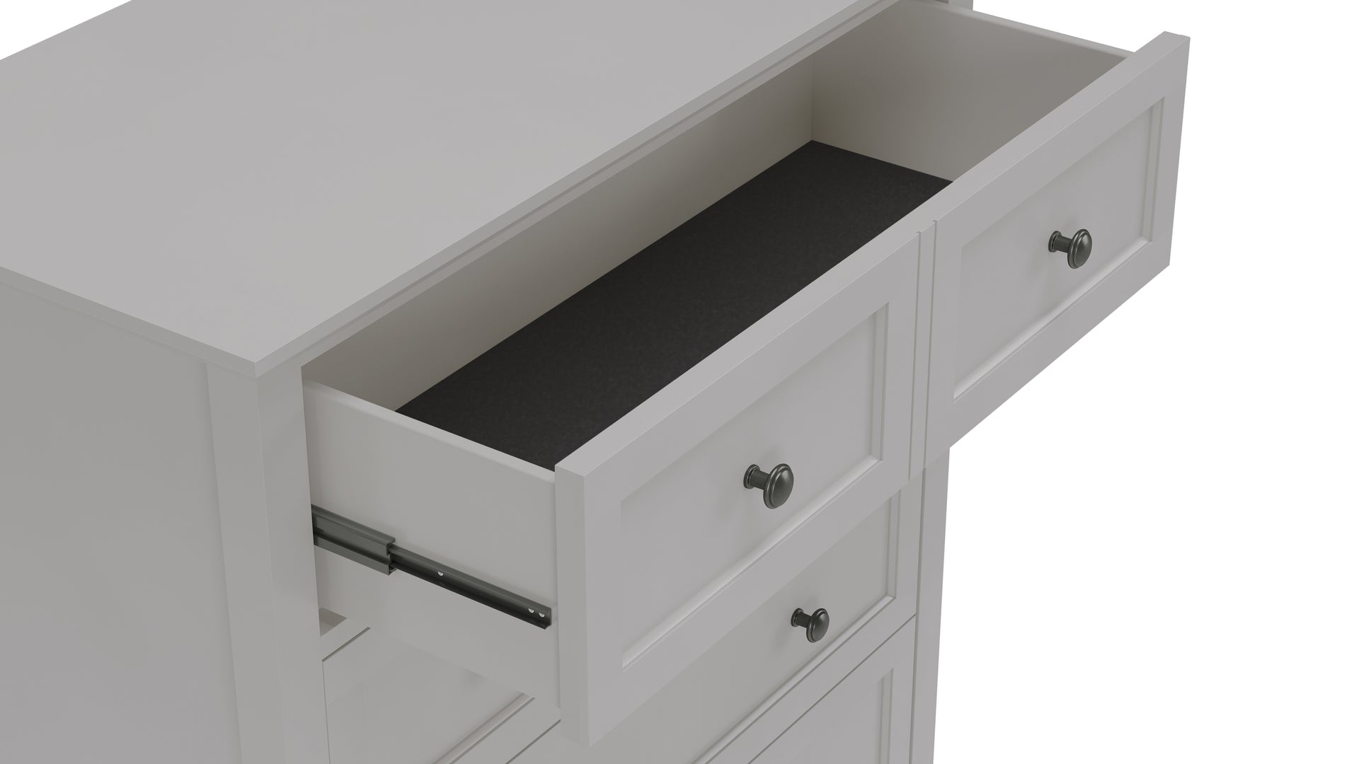 Grace Five Drawer Chest in Elephant Gray - What A Room