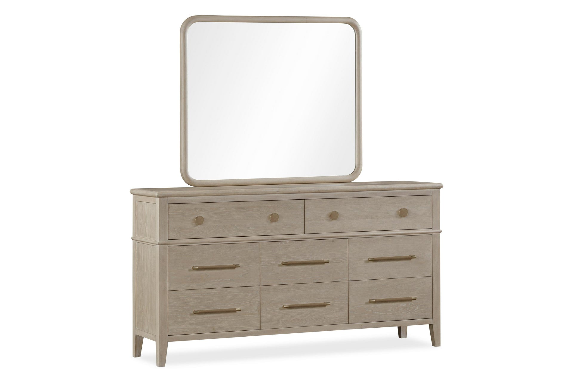 Camden Eight Drawer Oak Wood Dresser in Chai - What A Room