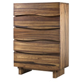 Ocean Five Drawer Solid Wood Chest in Natural Sengon - What A Room