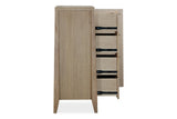 Sumire Four Drawer One Door Ash Wood Chest in Ginger - What A Room