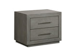 Melbourne Two Drawer Nightstand with USB in Mineral - What A Room