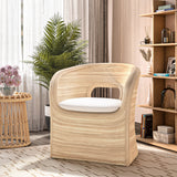 Marissa Rattan Accent Arm Chair - What A Room