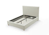 Olivia Upholstered Platform Bed in Ivory - What A Room