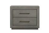 Melbourne Two Drawer Nightstand with USB in Mineral - What A Room